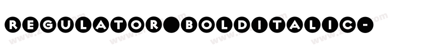 Regulator BoldItalic字体转换
